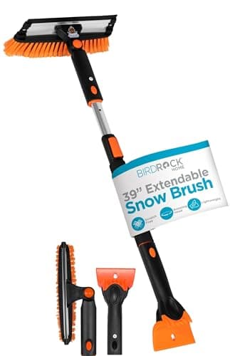 Snow MOOver 39 in Extendable Snow Brush with Squeegee and Ice Scraper
