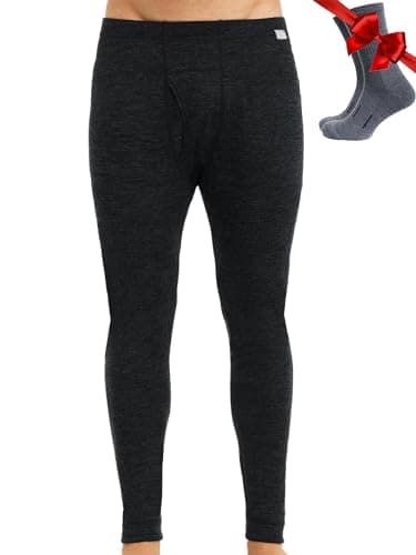 100% Merino Wool Base Layer Bottoms, 165 g/m2